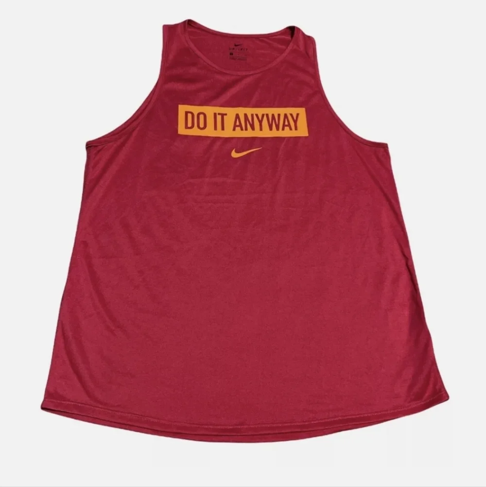 B1G1 Free Tops! Nike 'do it anyway' pink workout tank size small